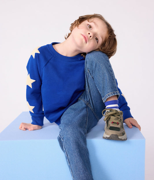 Sweatshirt enfant en coton uni