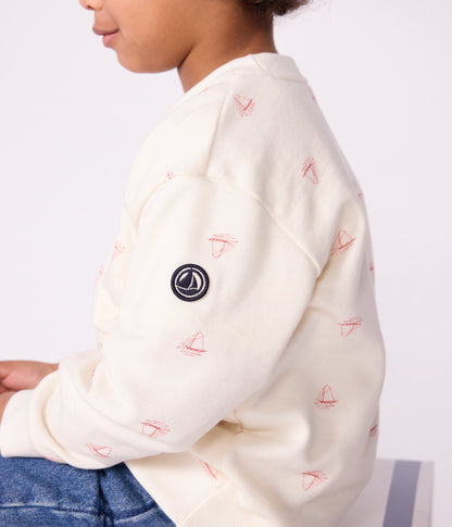 Sweatshirt enfant en coton imprimé