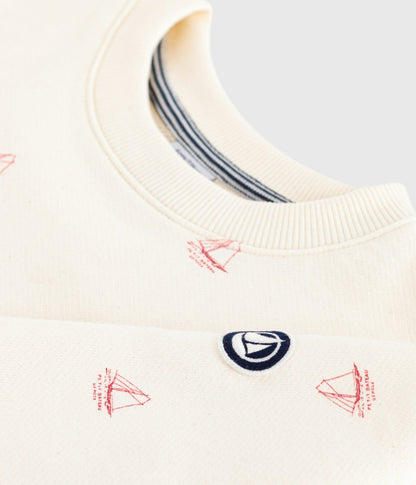 Sweatshirt enfant en coton imprimé