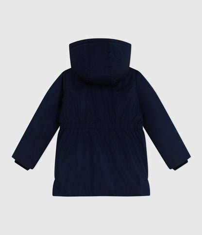 Parka enfant mi-longue unie