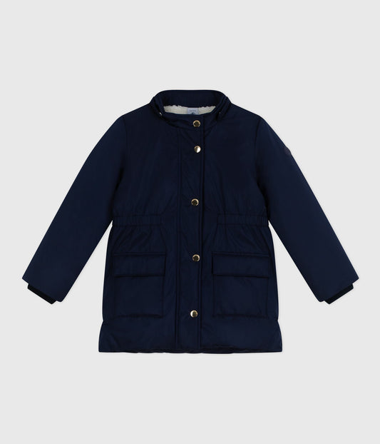 Parka enfant mi-longue unie