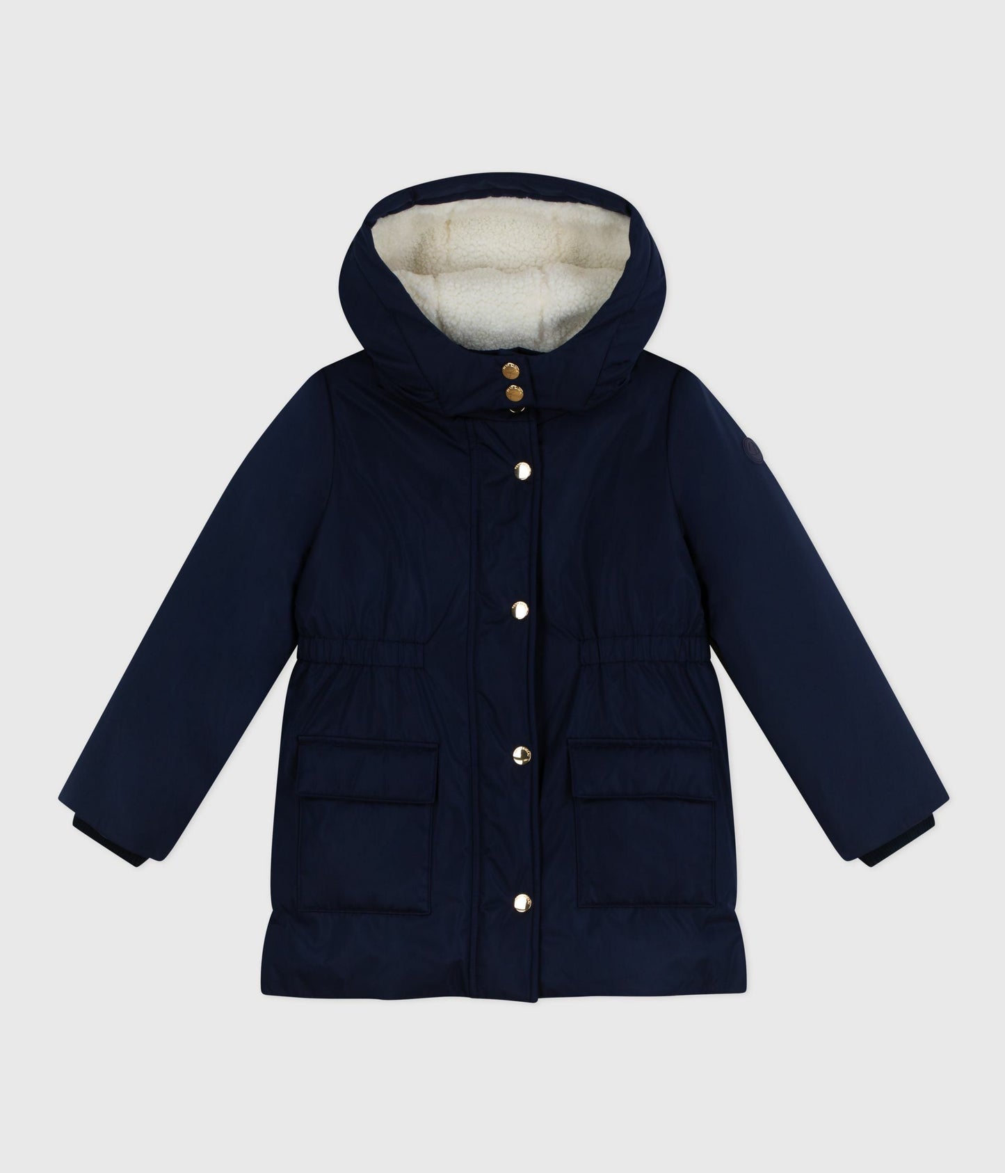Parka enfant mi-longue unie