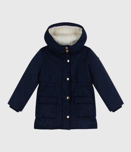Parka enfant mi-longue unie