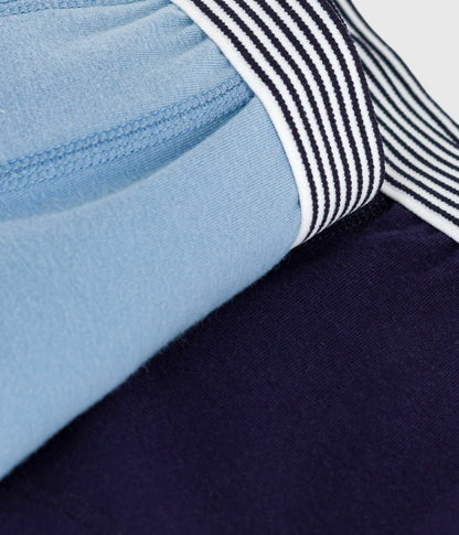 Lot de boxers enfant en coton et elasthanne uni