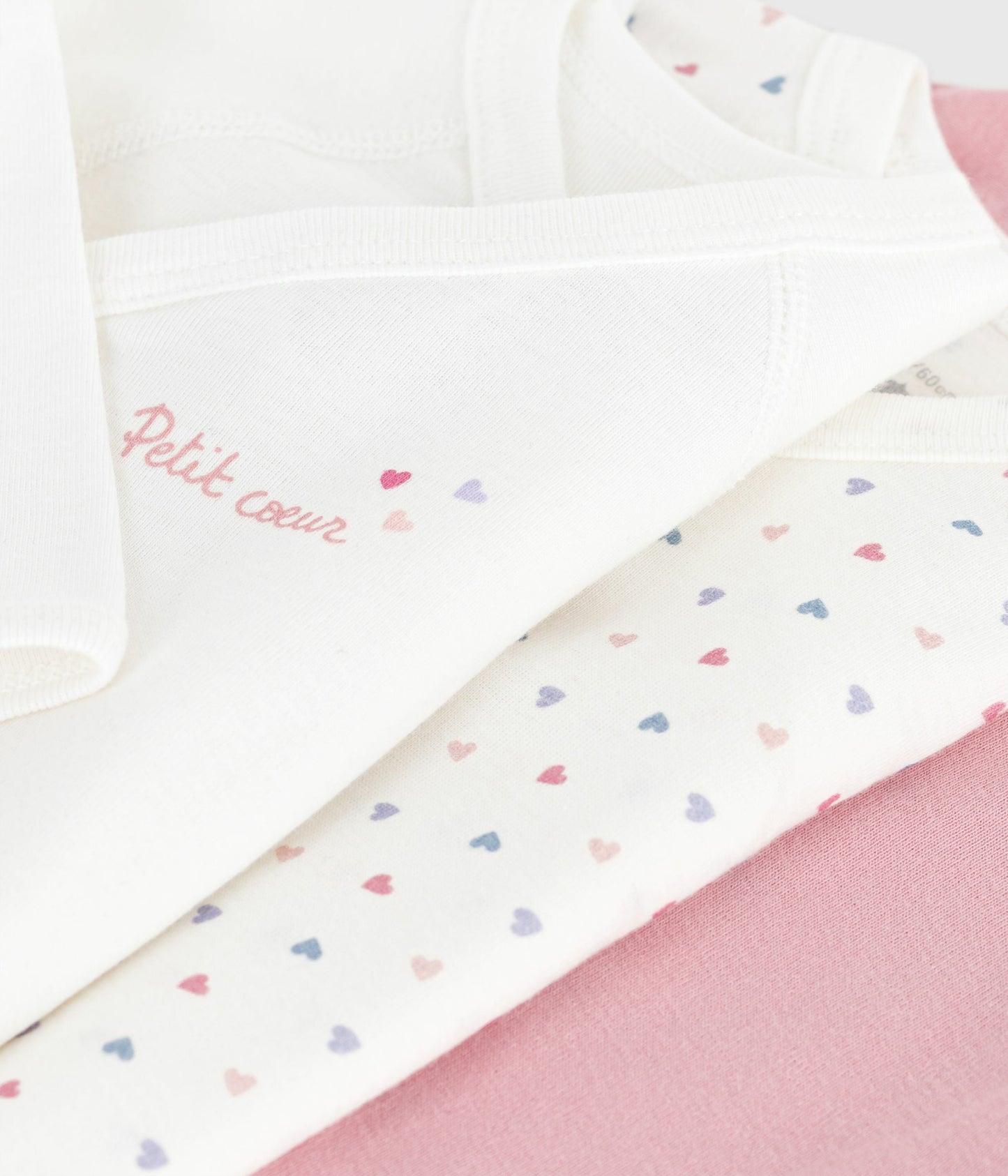 Lot de bodies croisés manches longues en coton imprimé bébé