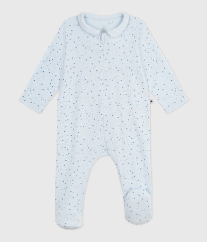 Pyjama bébé en coton à col imprimé étoiles