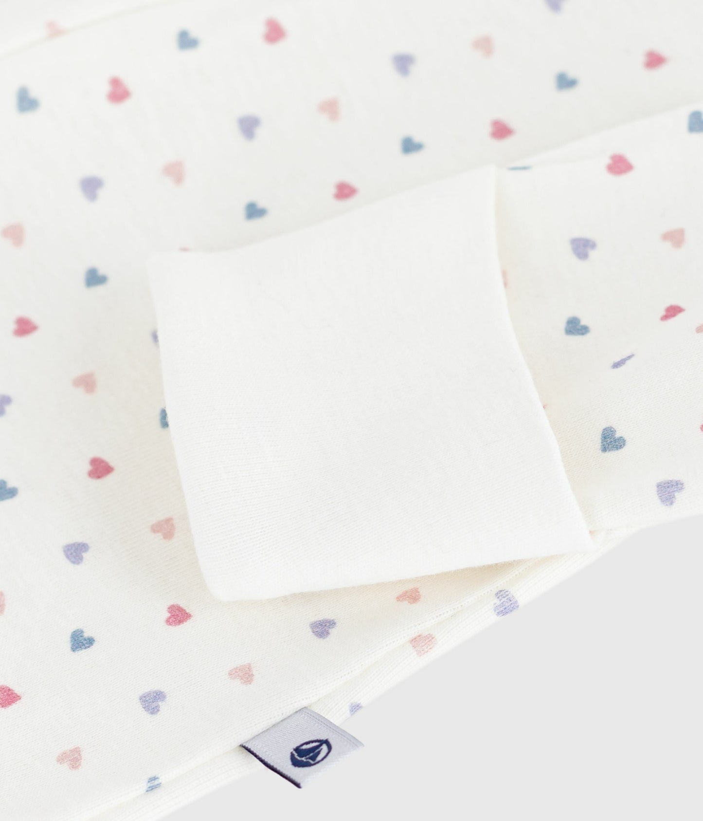 Pyjama bébé en coton à col imprimé cœurs