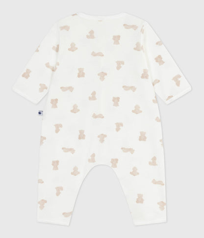 Pyjama bébé sans pieds en coton imprimé ours – D1