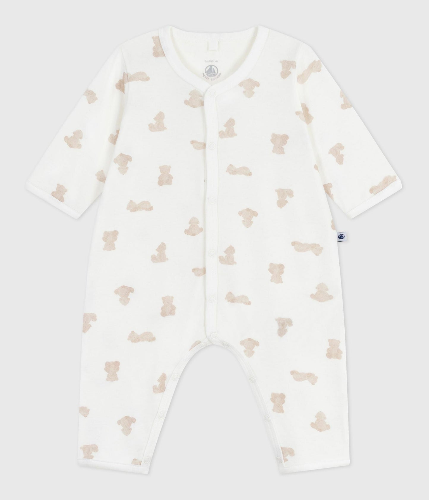 Pyjama bébé sans pieds en coton imprimé ours