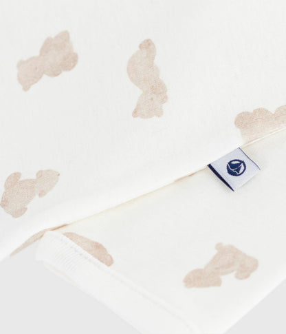 Pyjama bébé sans pieds en coton imprimé ours – Z1