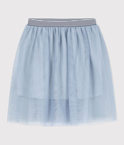 Jupe en tulle enfant unie pailletée
