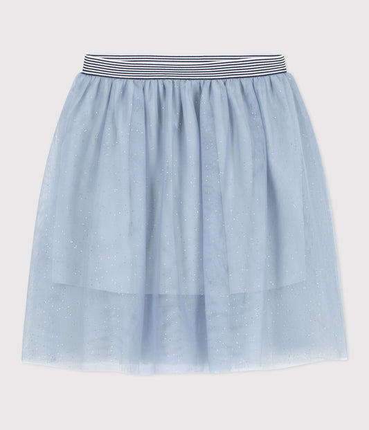 Jupe en tulle enfant unie pailletée