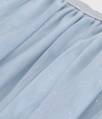 Jupe en tulle enfant unie pailletée