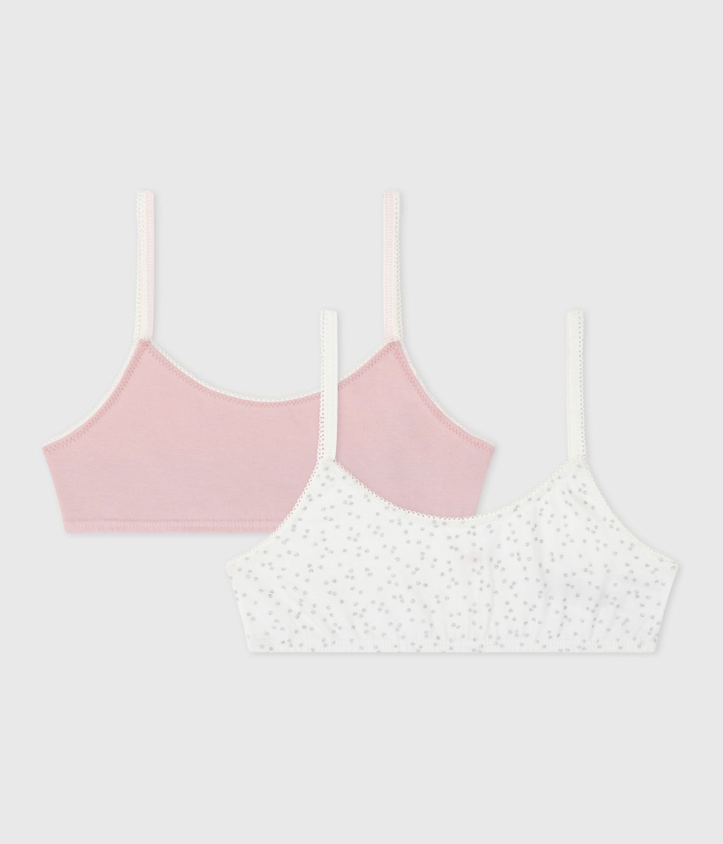 Lot de brassières enfant en coton et élasthanne