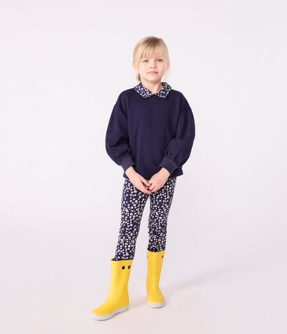 Sweatshirt enfant en coton uni