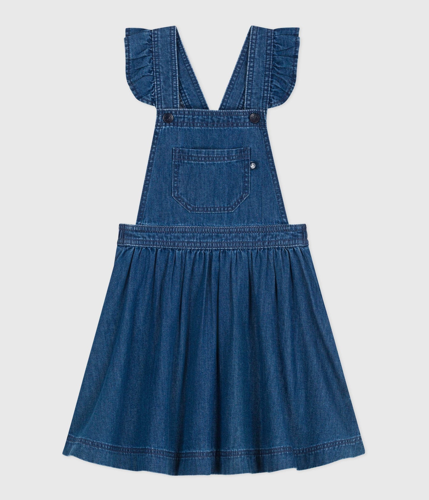 Robe enfant salopette en denim