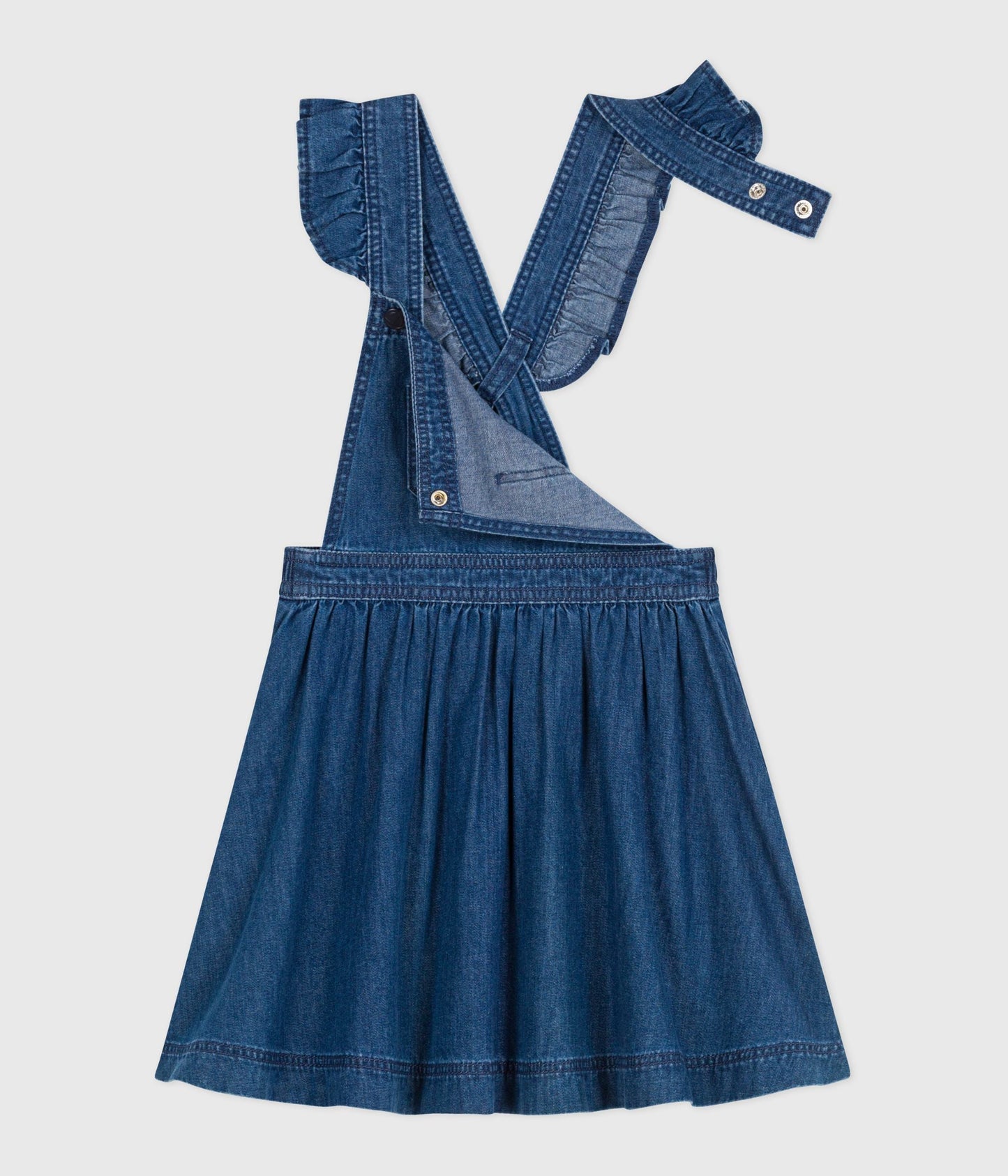 Robe enfant salopette en denim