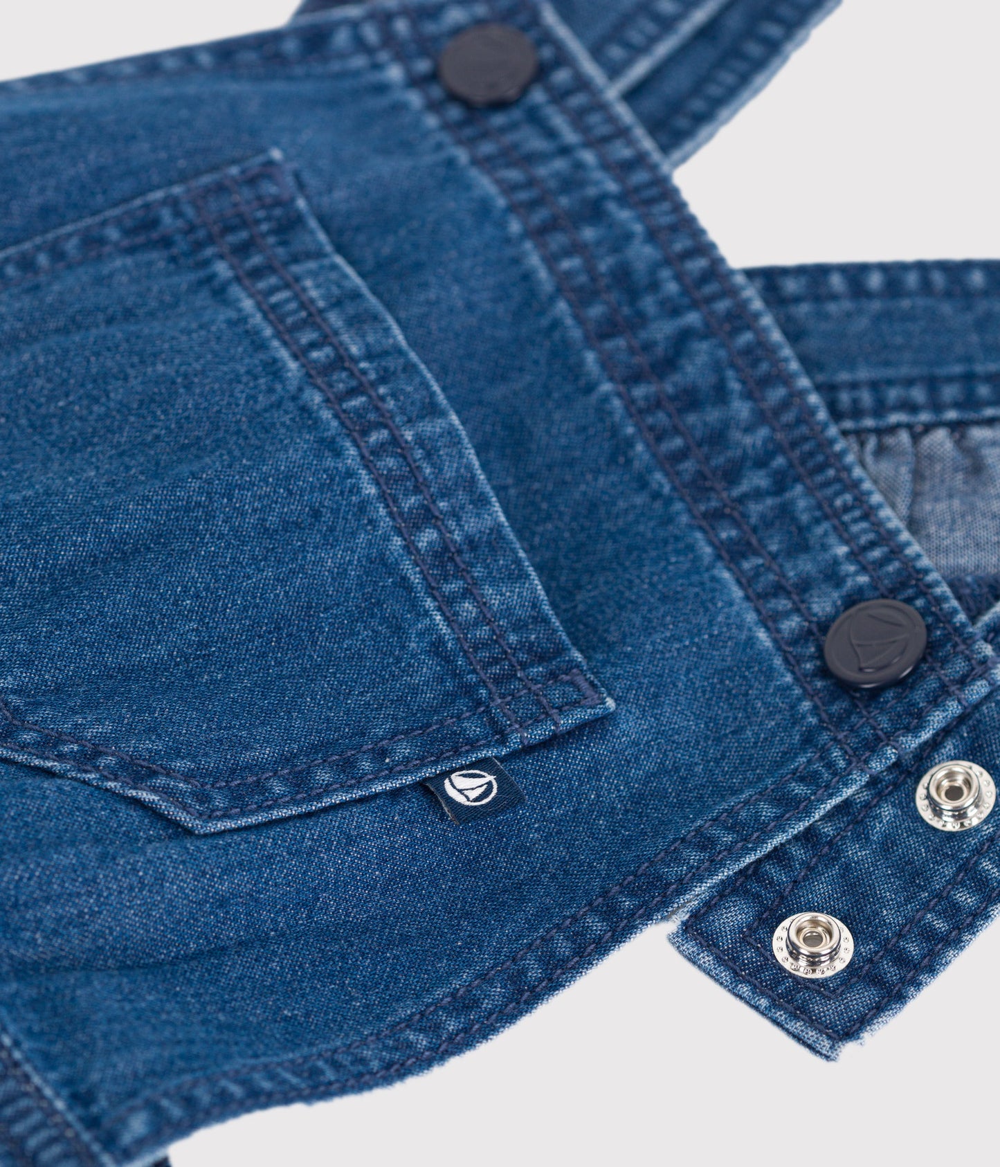 Robe enfant salopette en denim