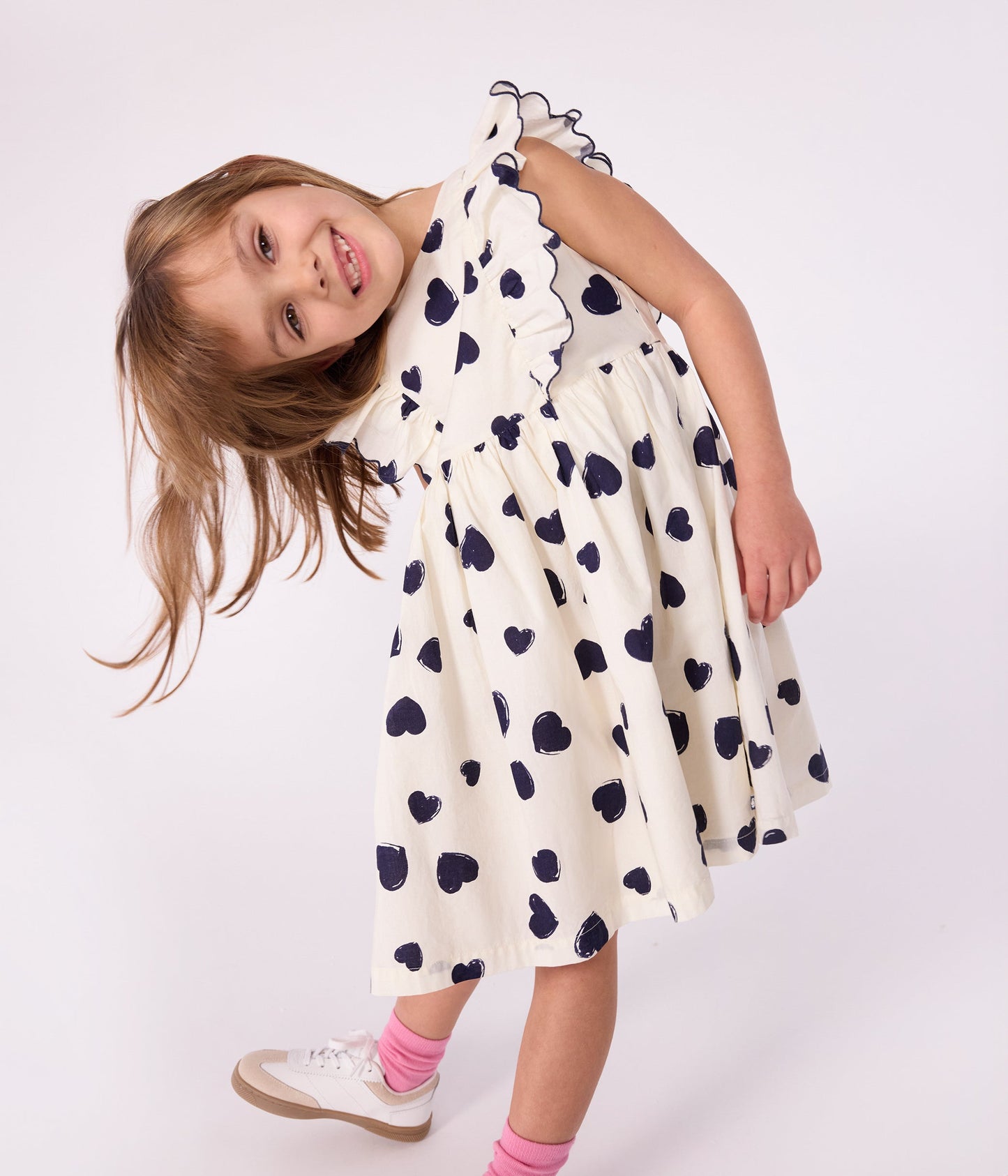 Robe enfant sans manche en coton