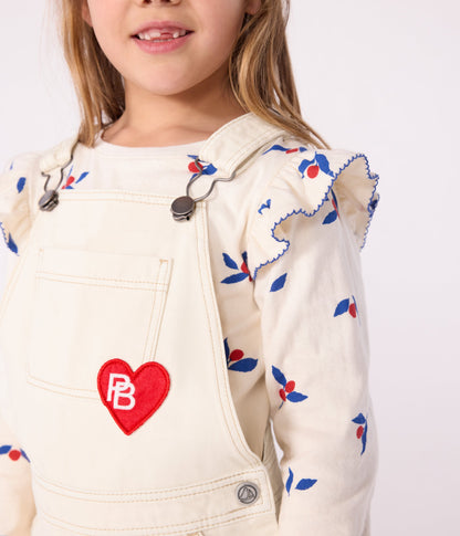 Tee-shirt enfant manches longues en coton imprimé