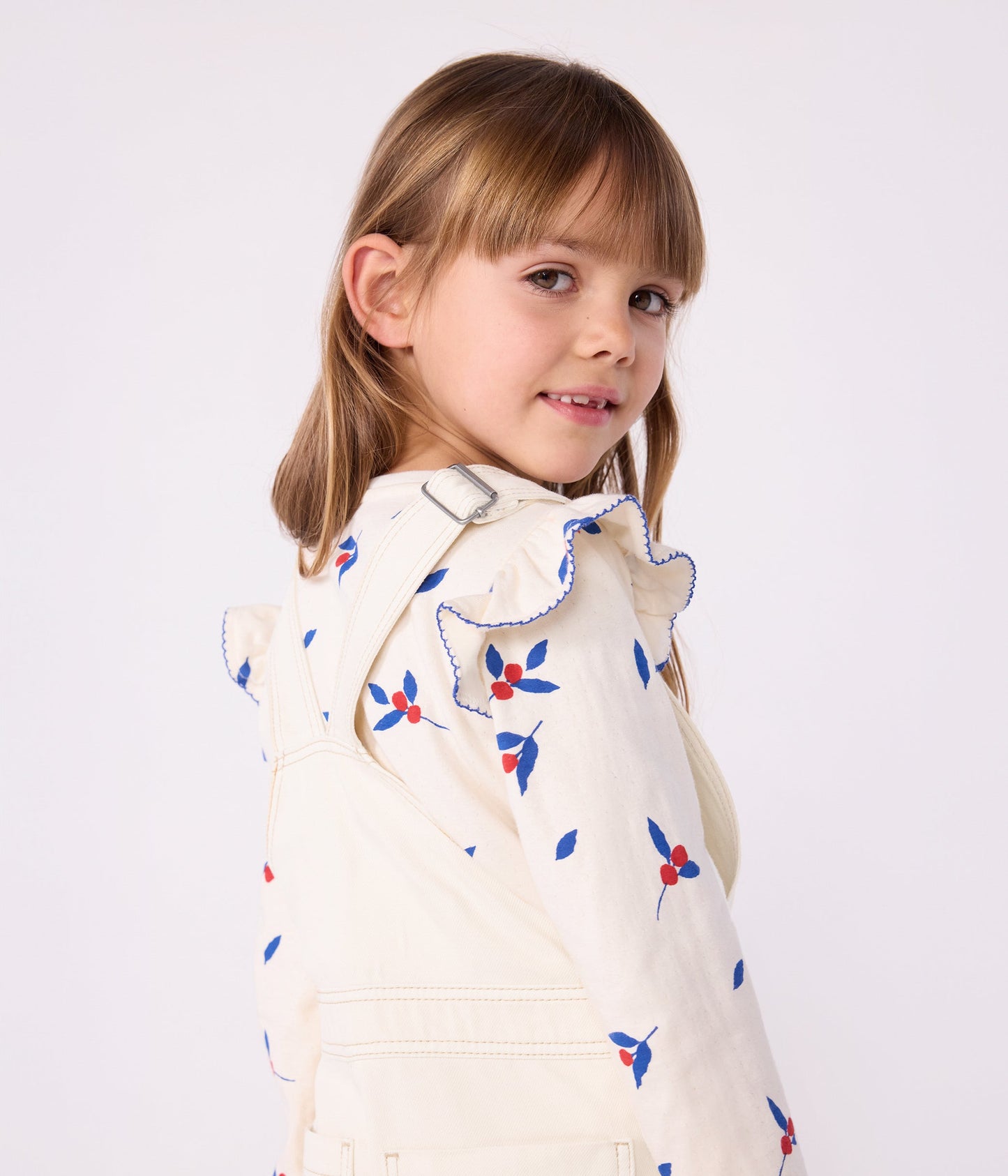 Tee-shirt enfant manches longues en coton imprimé