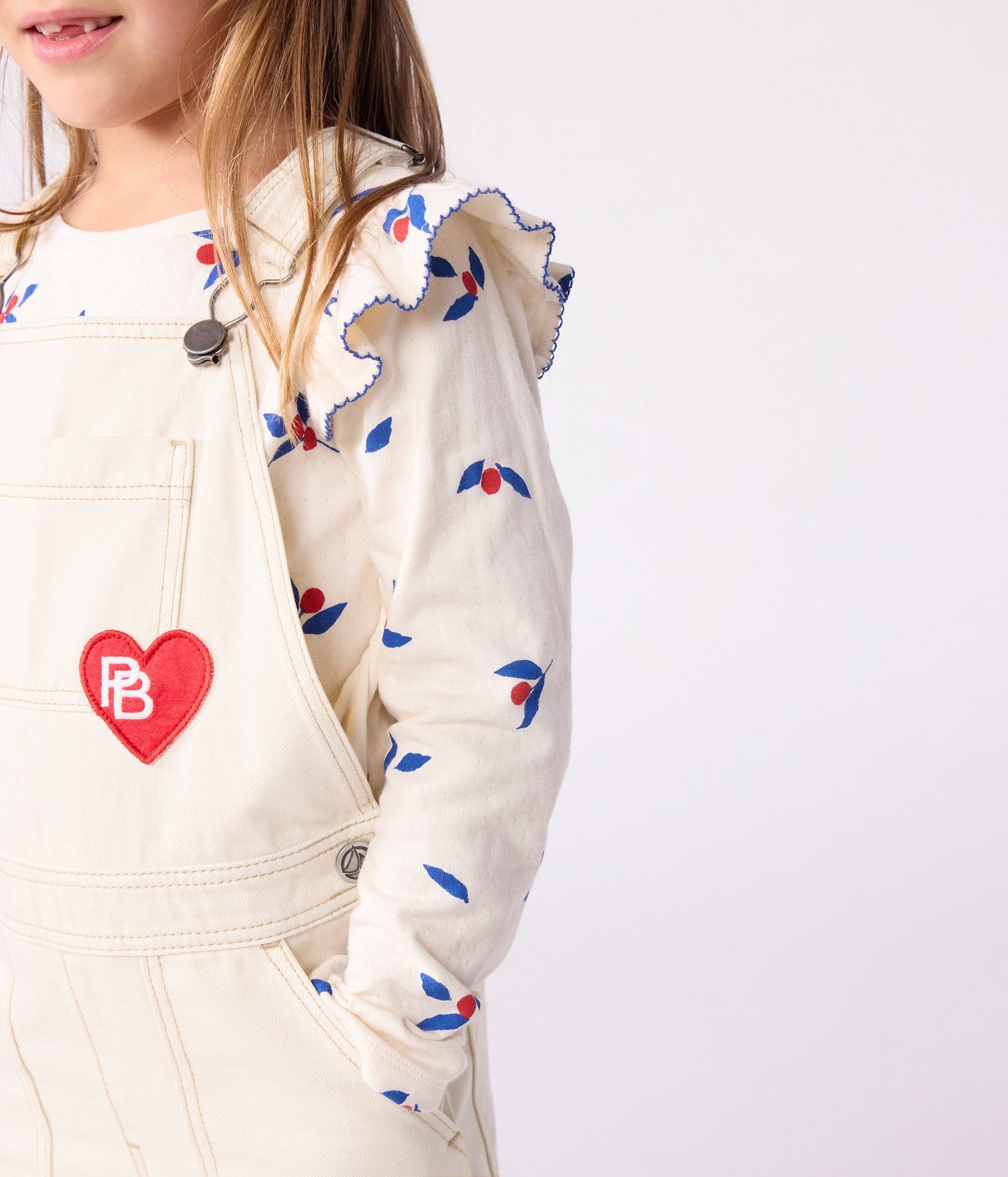 Tee-shirt enfant manches longues en coton imprimé