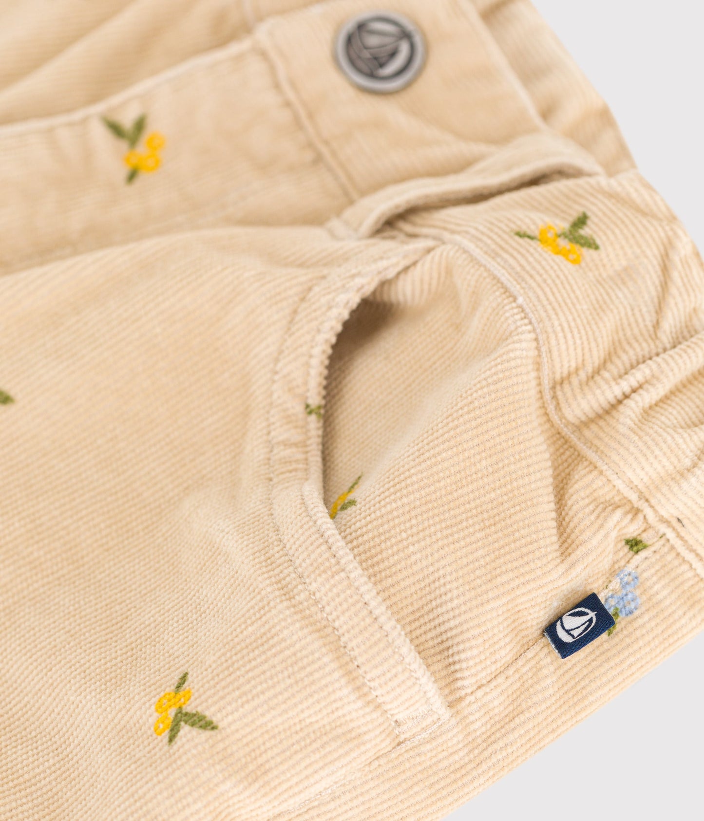 Pantalon enfant en velours à motifs