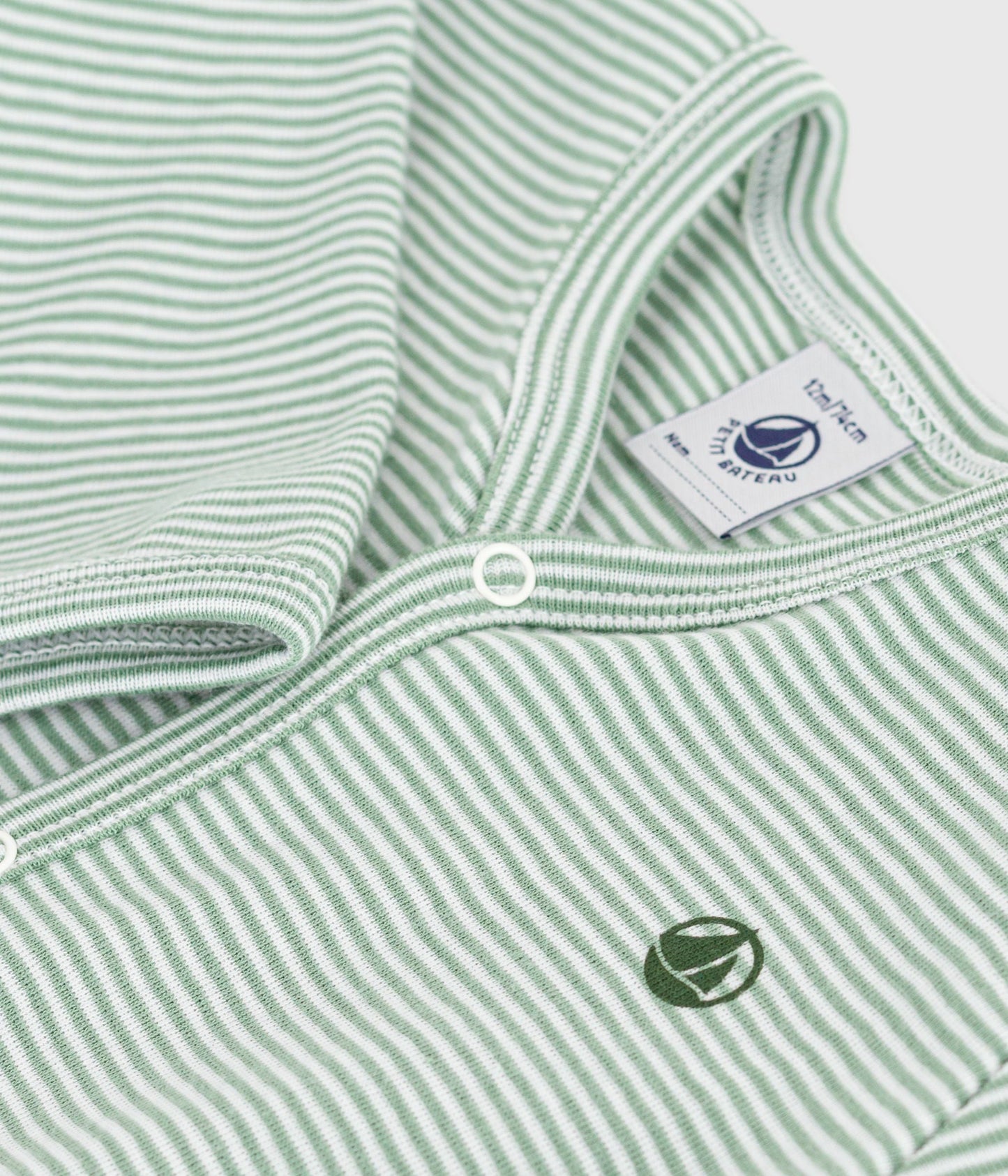 Pyjama bébé en coton à rayures milleraies