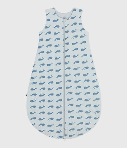 Gigoteuse bébé en velours imprimé baleine TOG 3 – CO2/ADRIATIC