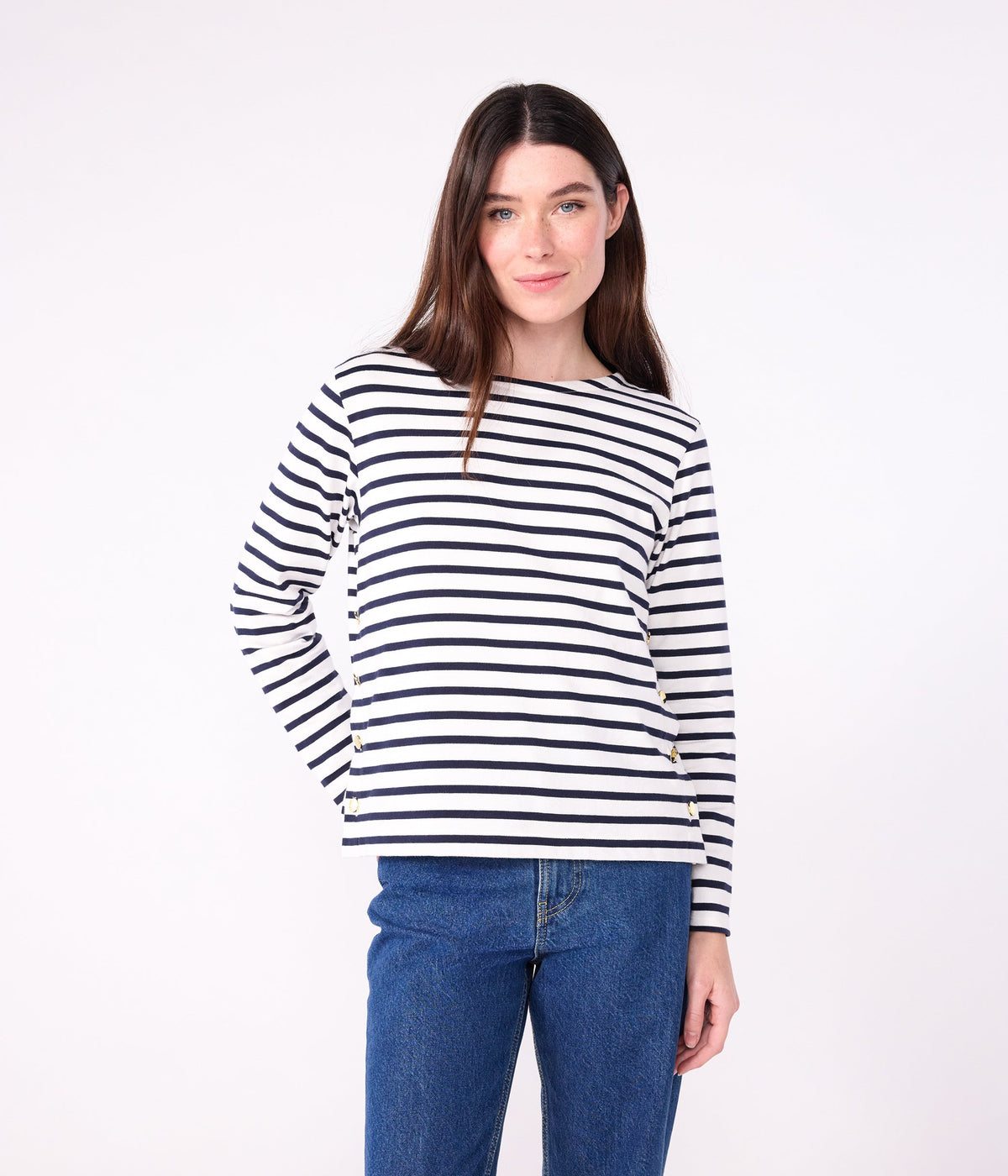 Women's cotton Breton top