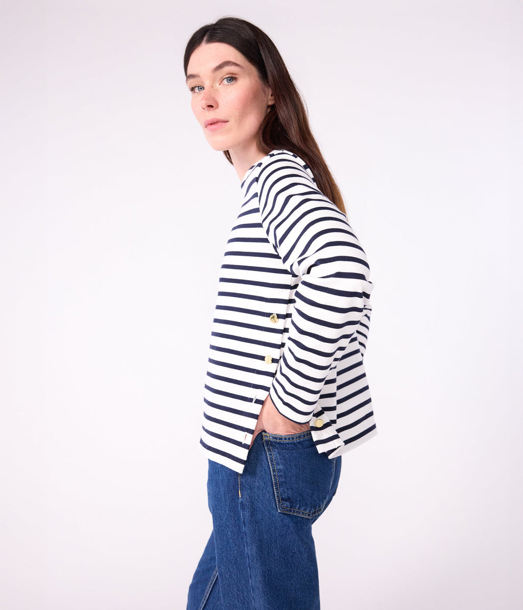 Women's cotton Breton top