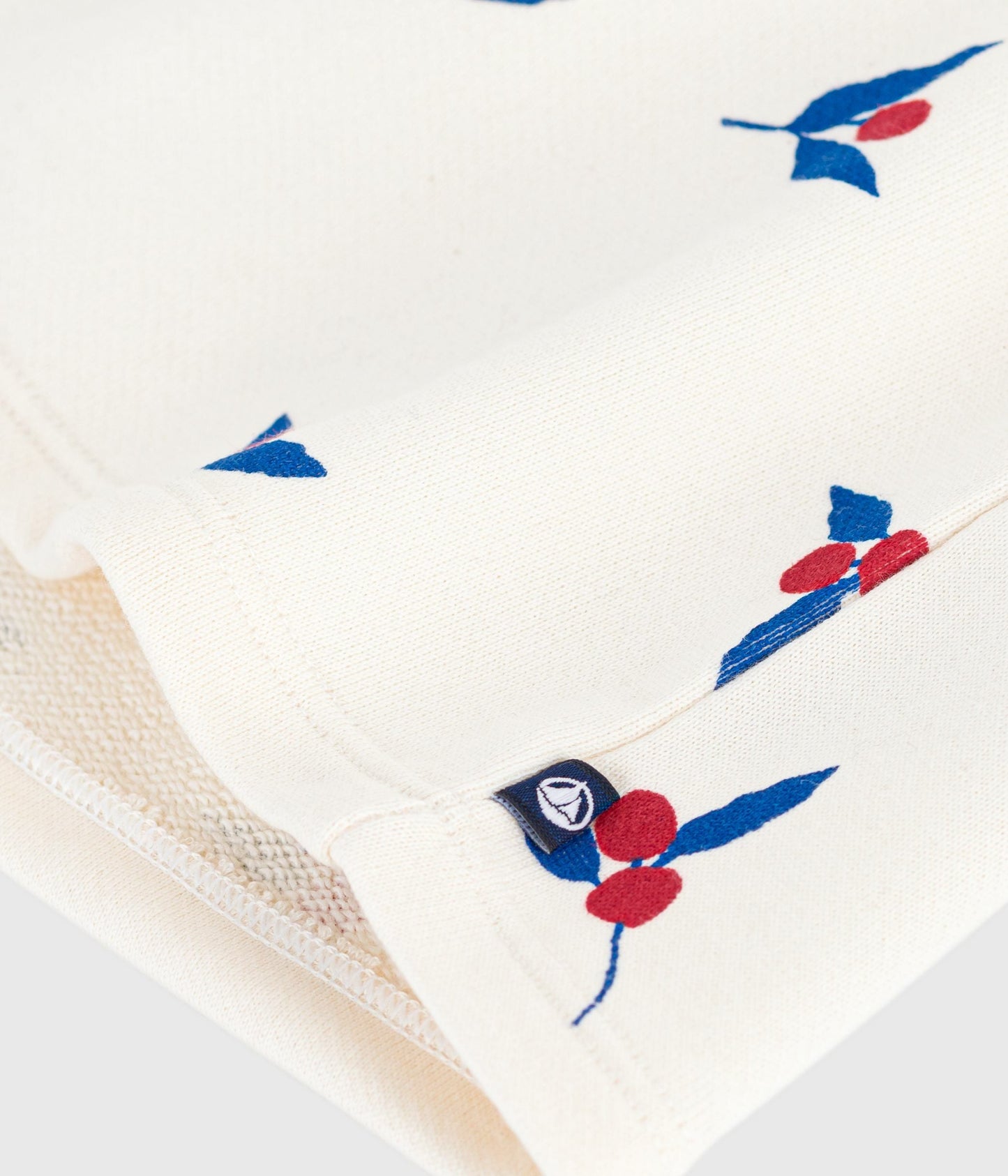 Robe bébé en coton manches longues imprimée baies