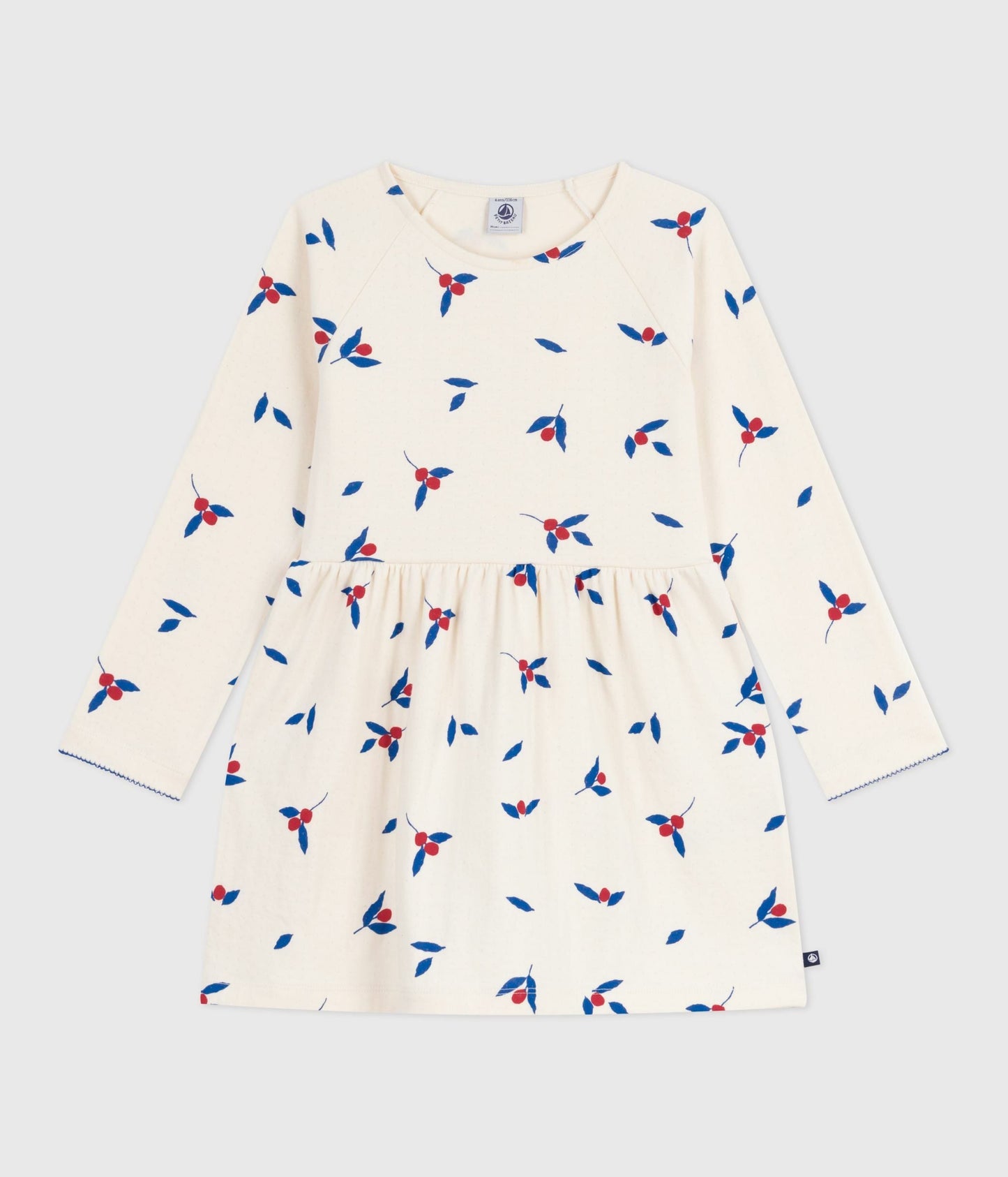 Robe enfant manches longues en coton