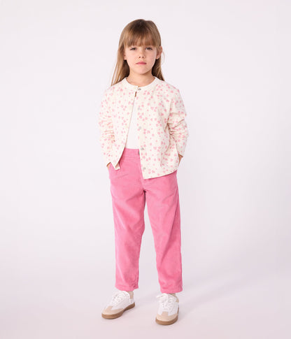 Cardigan enfant en coton imprimé