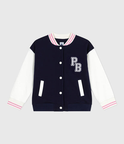 Veste teddy enfant en coton uni