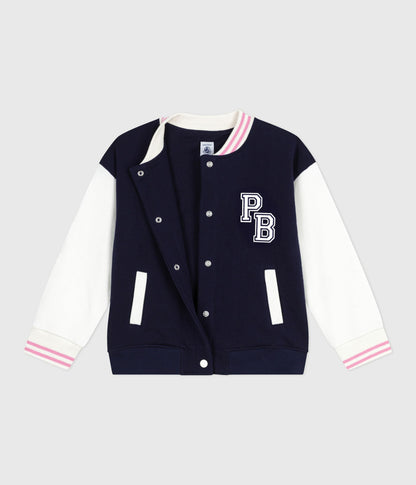 Veste teddy enfant en coton uni