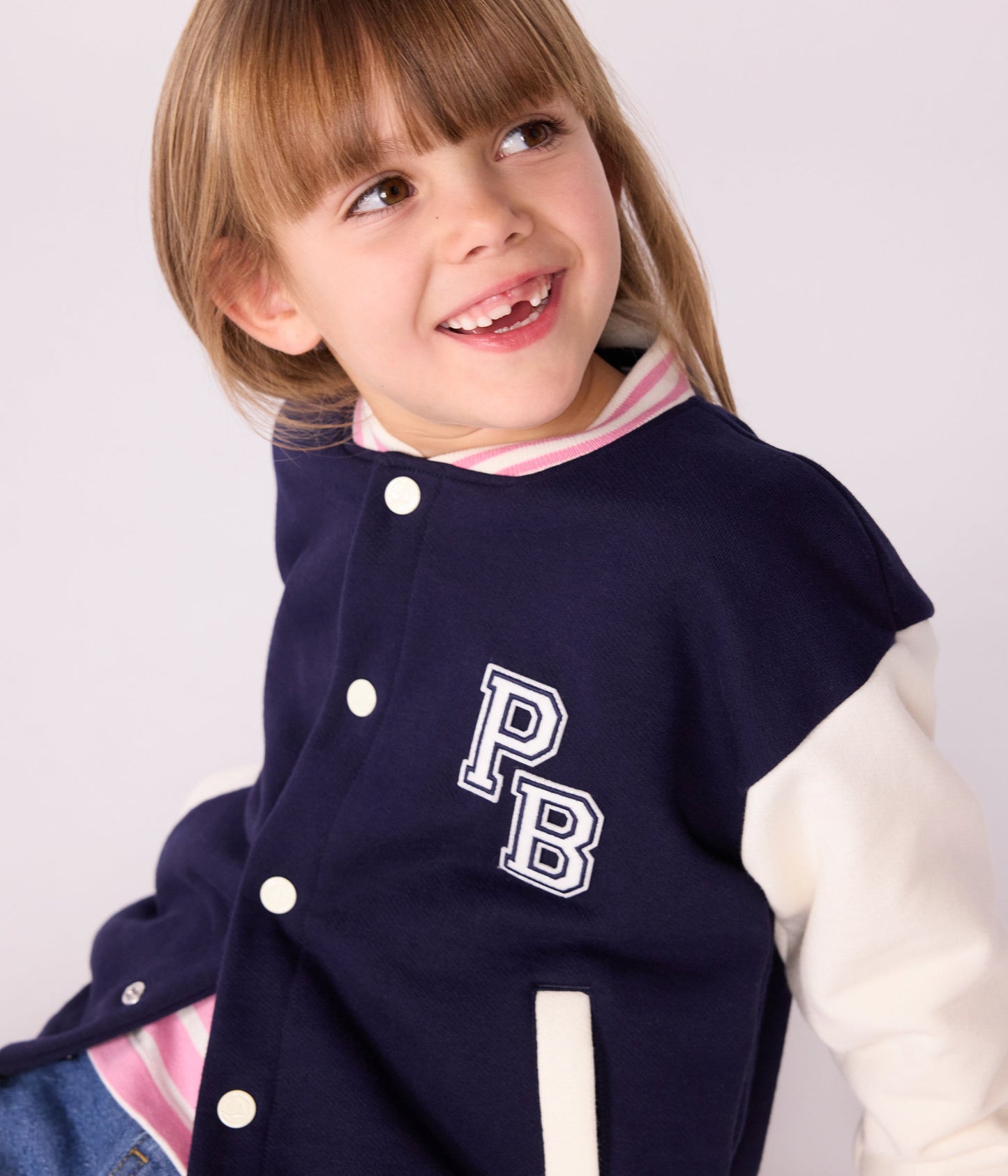 Veste teddy enfant en coton uni
