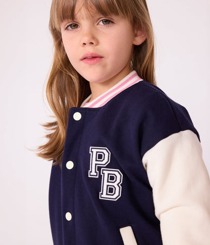 Veste teddy enfant en coton uni