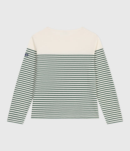 Tee-shirt marinière femme en coton