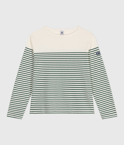 Tee-shirt marinière femme en coton