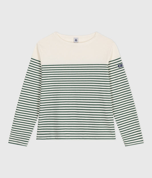 Tee-shirt marinière femme en coton