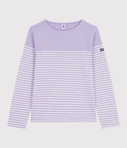 Tee-shirt marinière femme en coton