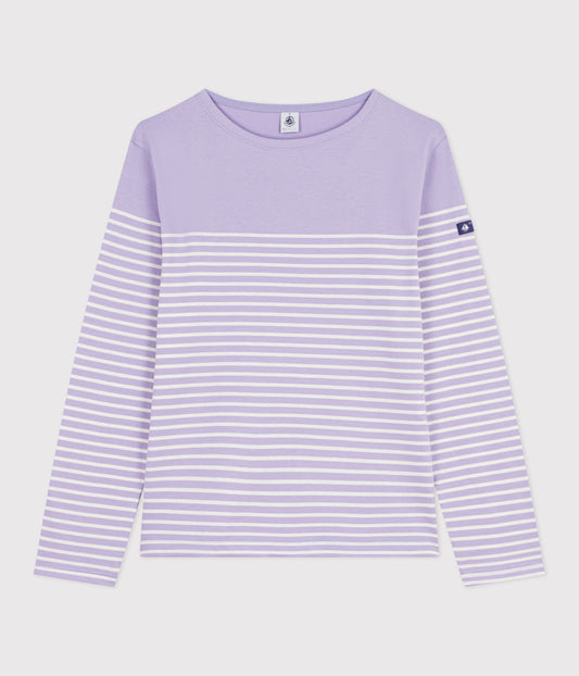 Tee-shirt marinière femme en coton