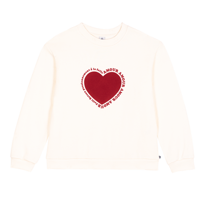 Sweatshirt femme en coton