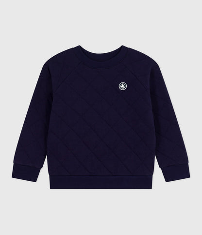 Sweatshirt enfant en coton uni