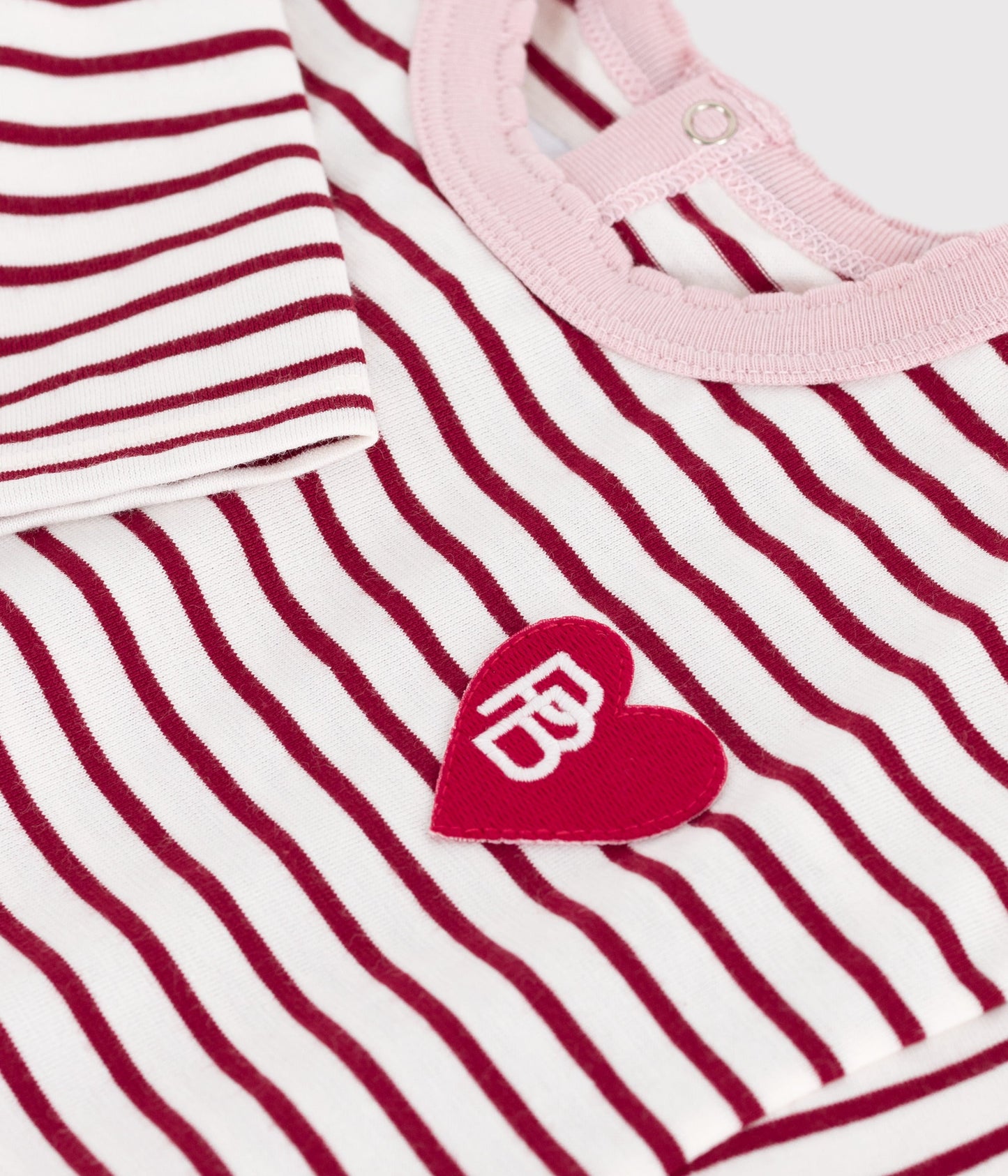 Tee-shirt bébé en coton à manches longues, rayé