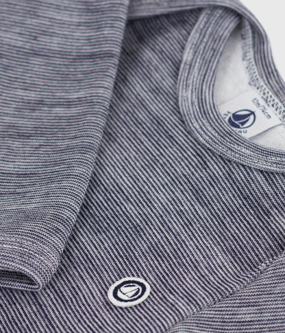 Body manches longues bébé en laine et coton