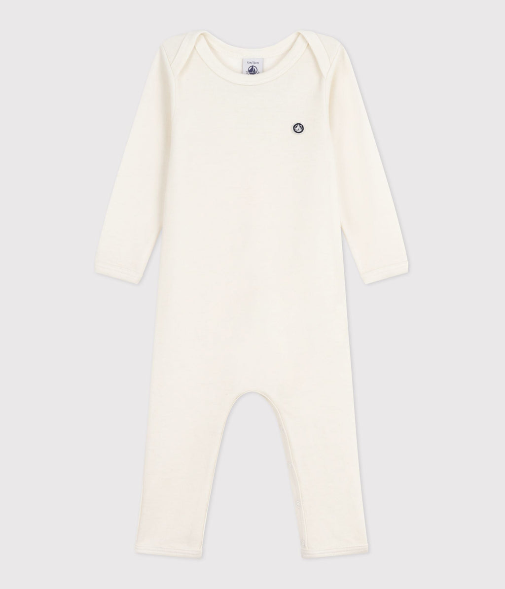 Body jambes longues bébé en laine et coton