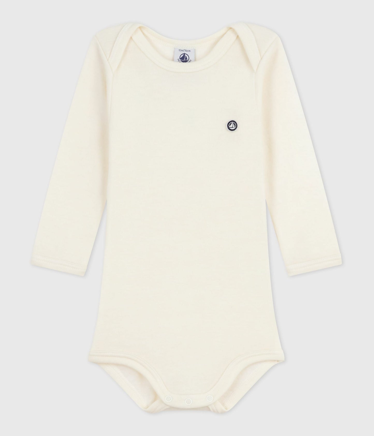 Body manches longues bébé en laine et coton