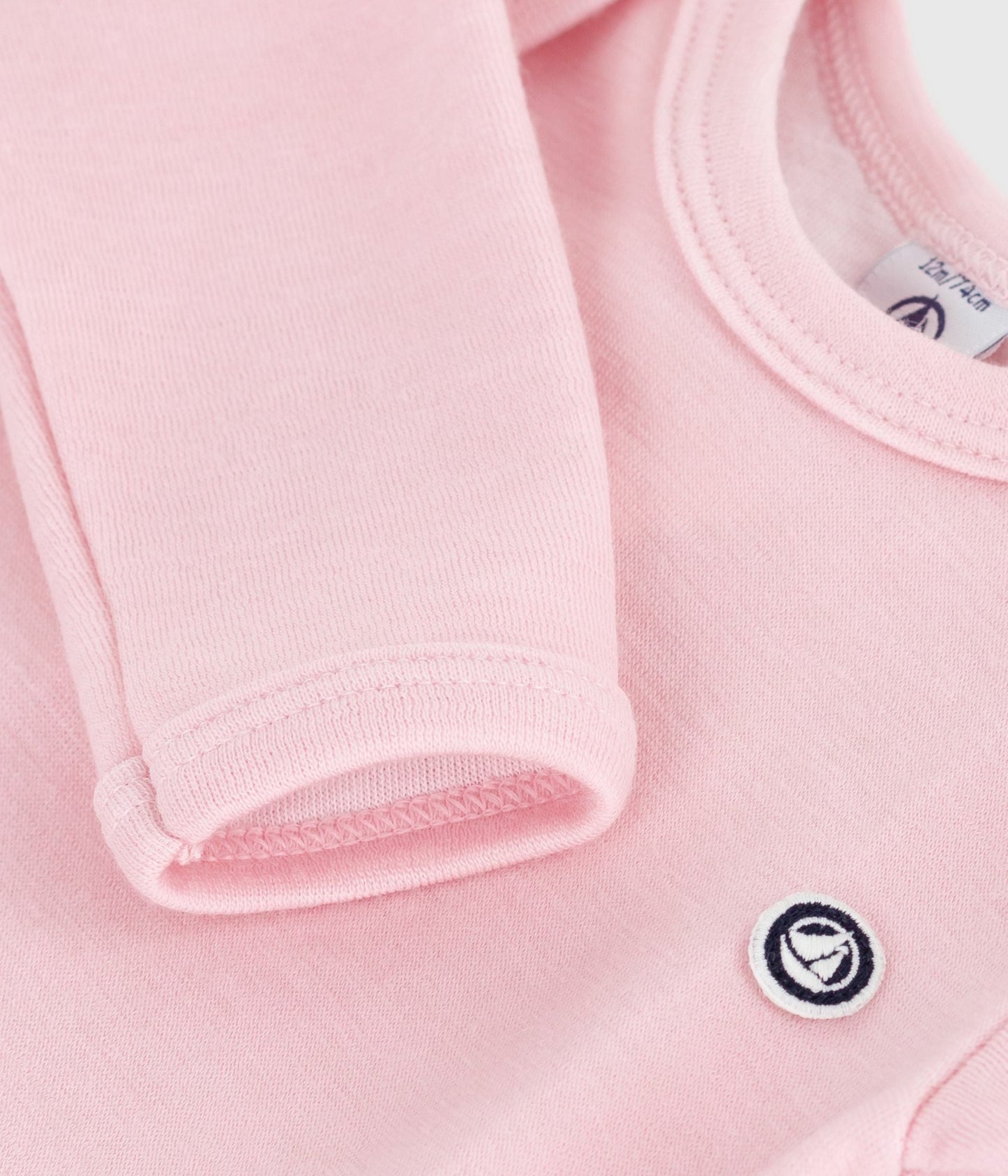 Body manches longues bébé en laine et coton